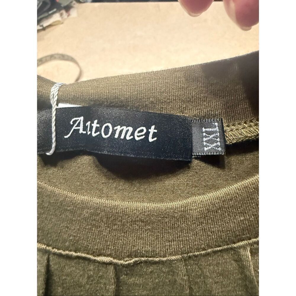 Automet Womans Pleated Knit green Sz XXL NWT - Picture 4 of 8